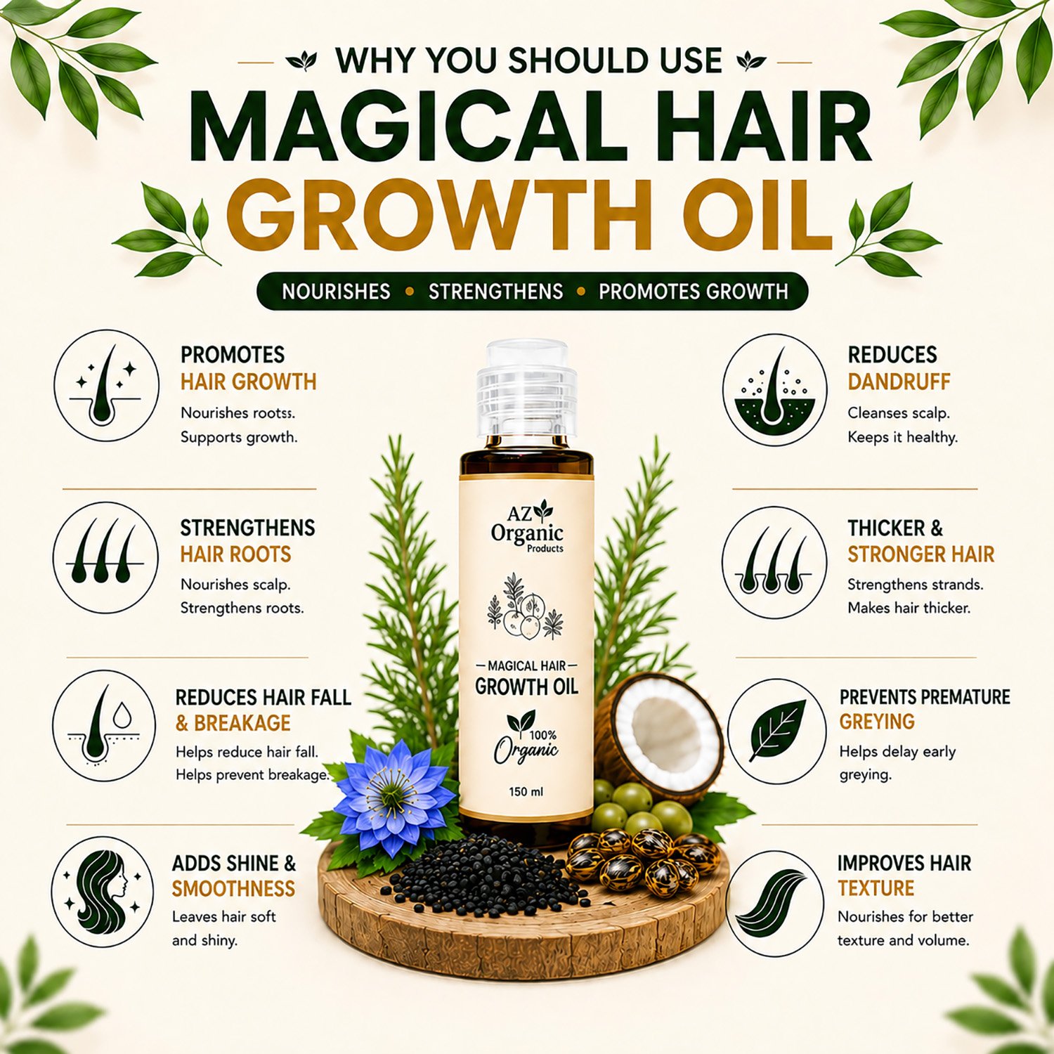 Organic Magical Hair Oil - Image 3