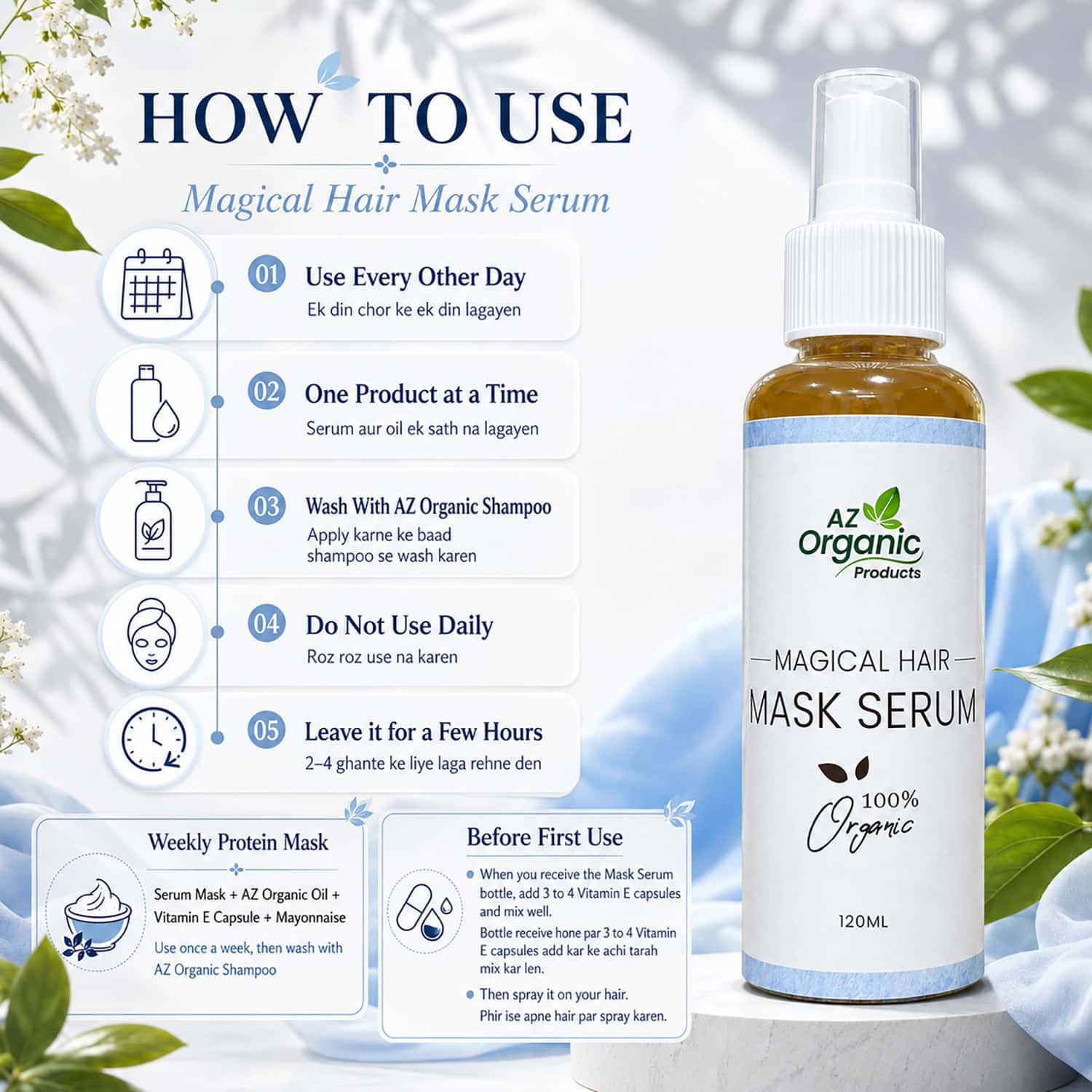 Organic Magical Hair Mask Serum - Image 4